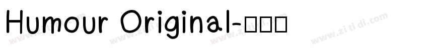 Humour Original字体转换